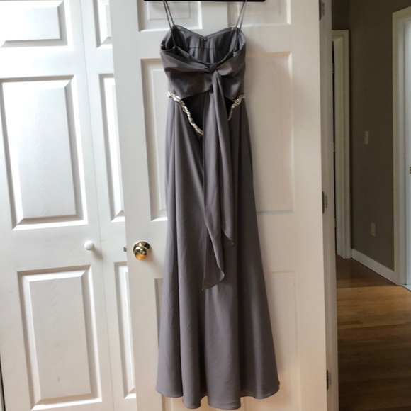 Jenny Yoo grey gown size 8 - Picture 5 of 7
